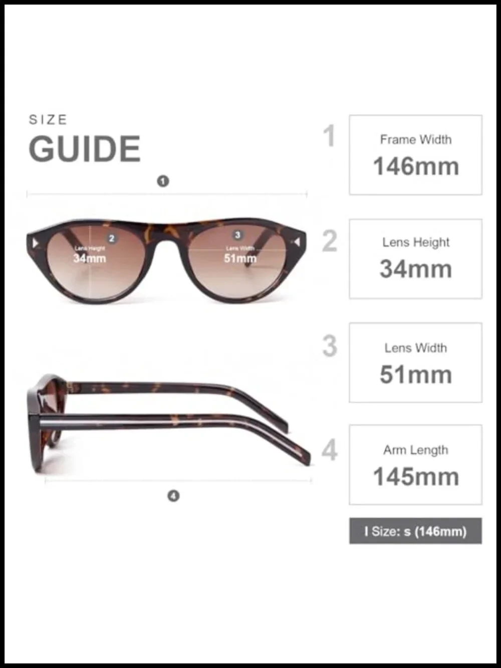 Retro Oval Cat Eye Sunglasses Lightweight Plastic Frame UV Protection